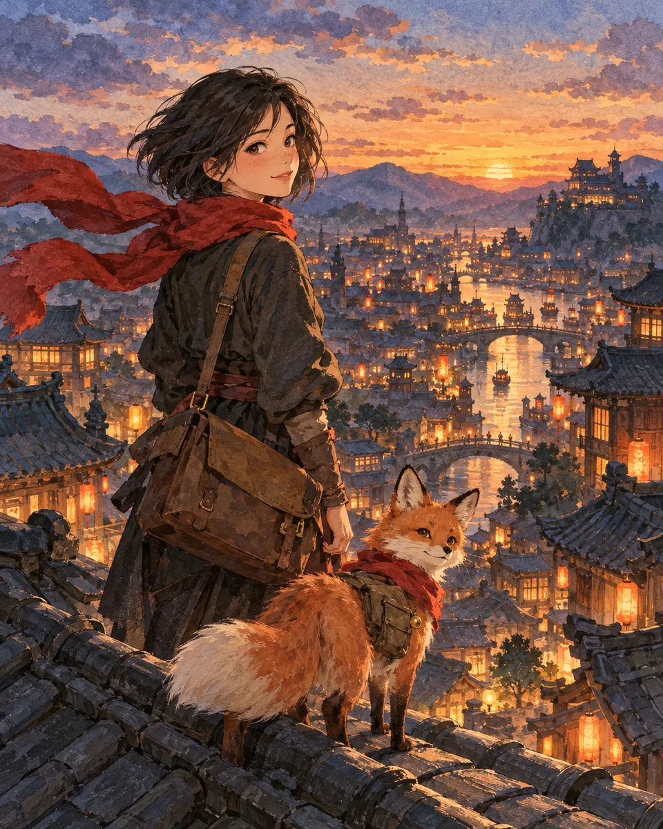 Painterly: Soft light, storybook